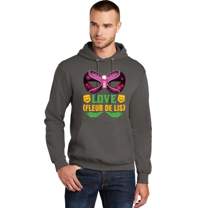 Love Fleur De Lis Tall Hoodie