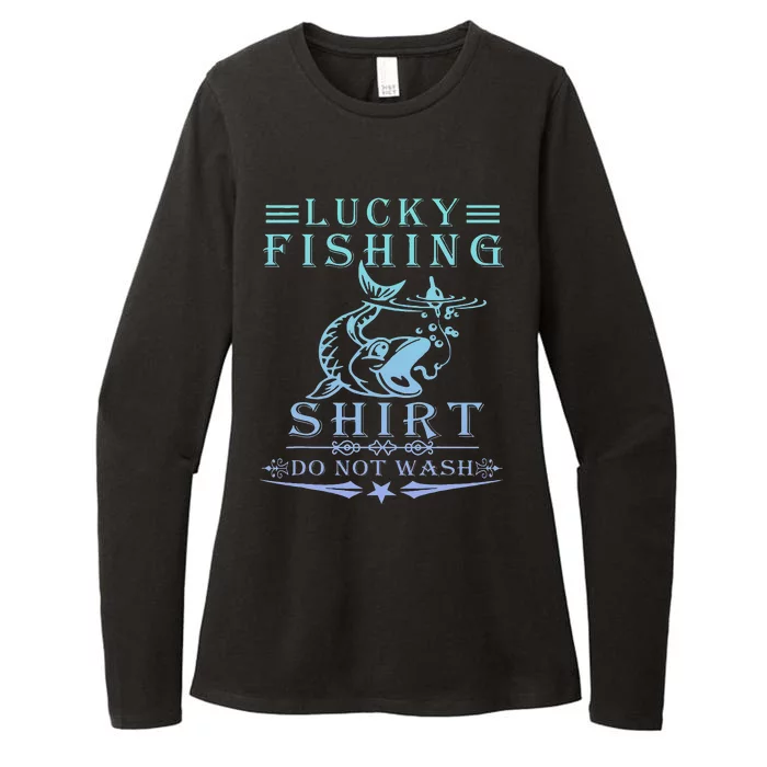 Lucky Fishing Do Not Wash Vintage Fishing Lover Womens CVC Long Sleeve Shirt