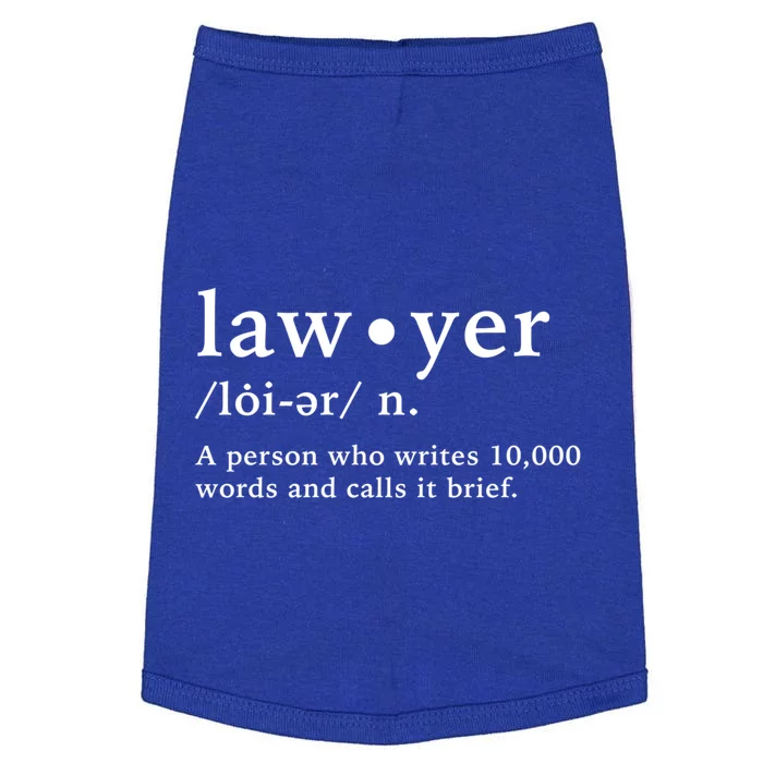 Lawyer Funny Dictionary Definition Gift Doggie Tank