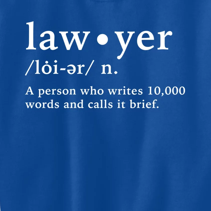 Lawyer Funny Dictionary Definition Gift Kids Sweatshirt