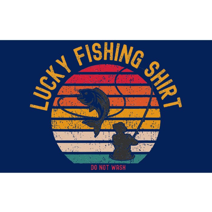 Lucky Fishing Do Not Wash Fishing Bumper Sticker