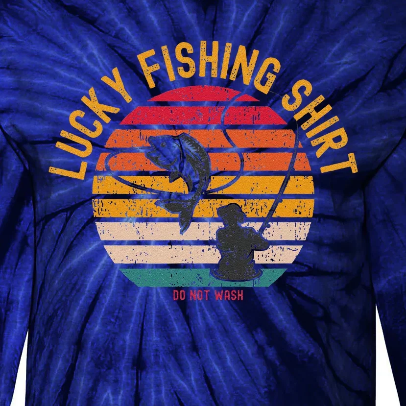 Lucky Fishing Do Not Wash Fishing Tie-Dye Long Sleeve Shirt