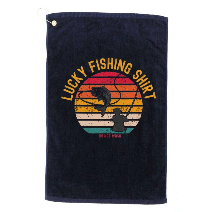 Lucky Fishing Do Not Wash Fishing Platinum Collection Golf Towel