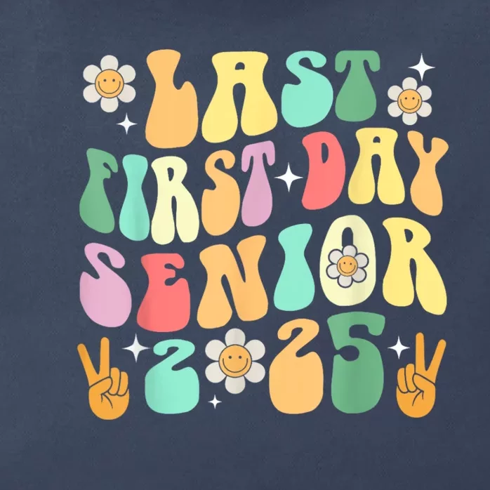 Last First Day Senior 2025 Back To School 2024 Zip Tote Bag