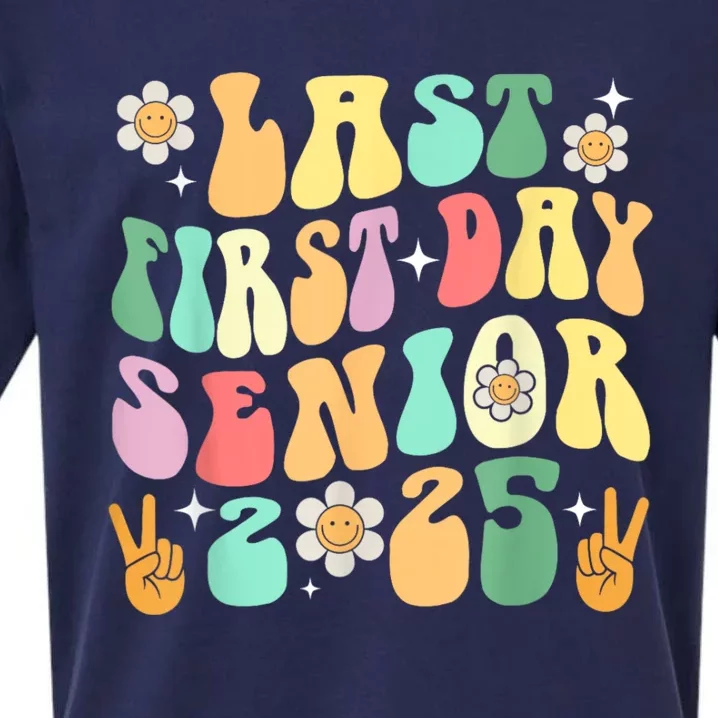 Last First Day Senior 2025 Back To School 2024 Sueded Cloud Jersey T-Shirt