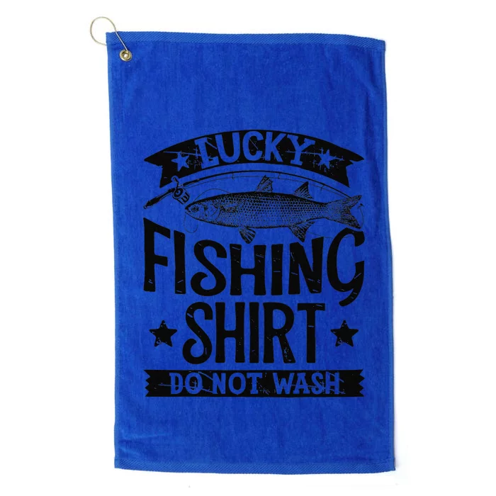 Lucky Fishing Do Not Wash Fishing Platinum Collection Golf Towel