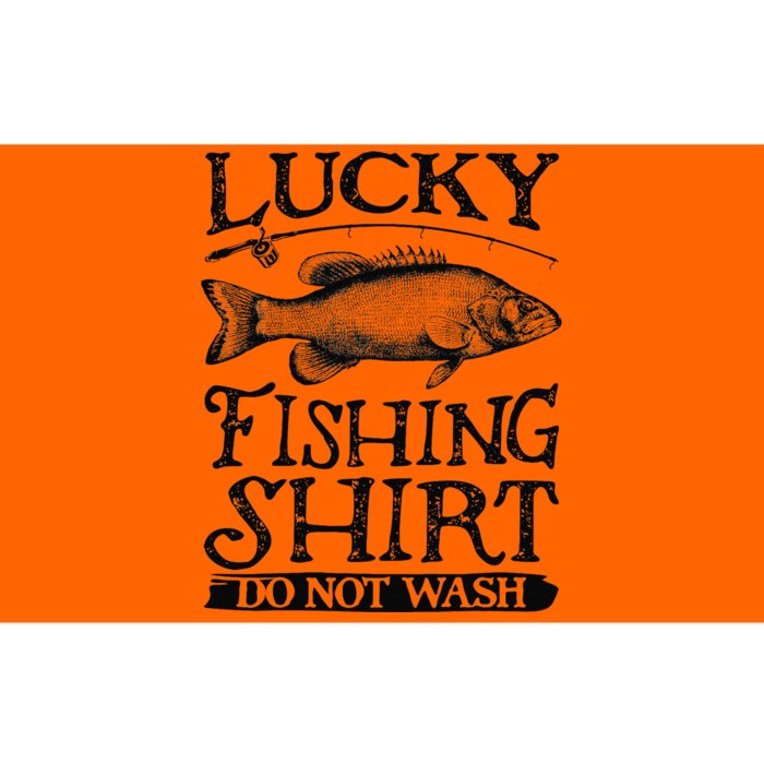 Lucky Fishing Do Not Wash Fishing Bumper Sticker