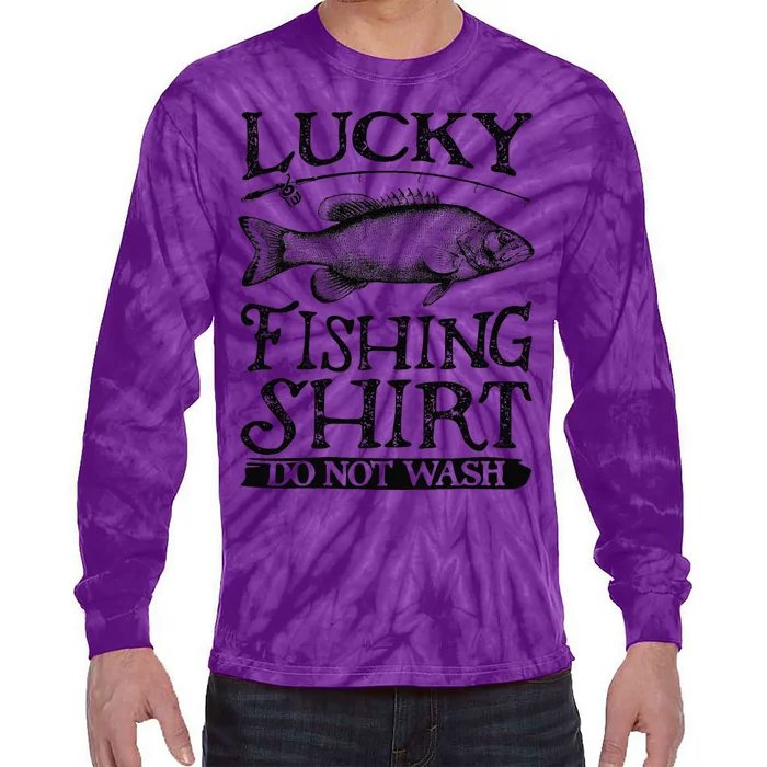 Lucky Fishing Do Not Wash Fishing Tie-Dye Long Sleeve Shirt