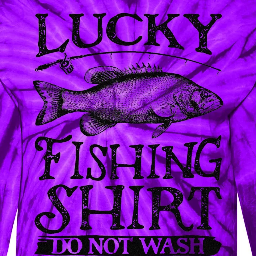 Lucky Fishing Do Not Wash Fishing Tie-Dye Long Sleeve Shirt