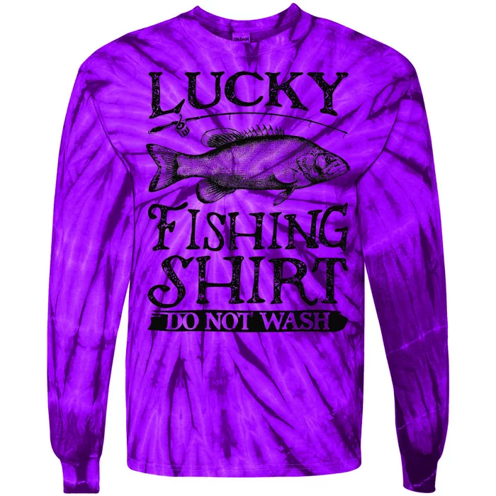 Lucky Fishing Do Not Wash Fishing Tie-Dye Long Sleeve Shirt