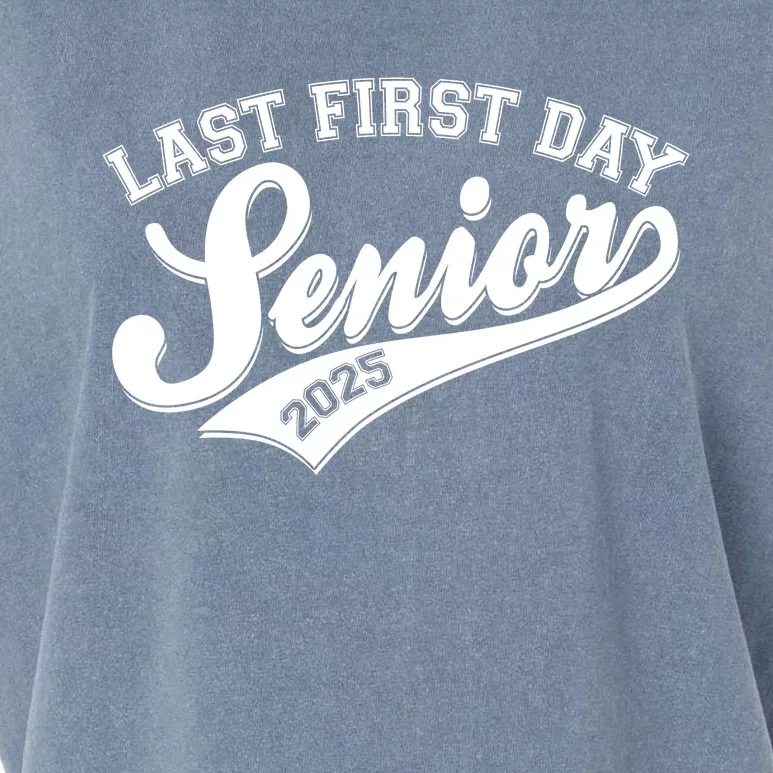 Last First Day Senior 2025 Graduate Graduation Garment-Dyed Women's Muscle Tee