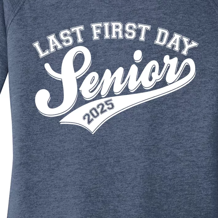 Last First Day Senior 2025 Graduate Graduation Women's Perfect Tri Tunic Long Sleeve Shirt