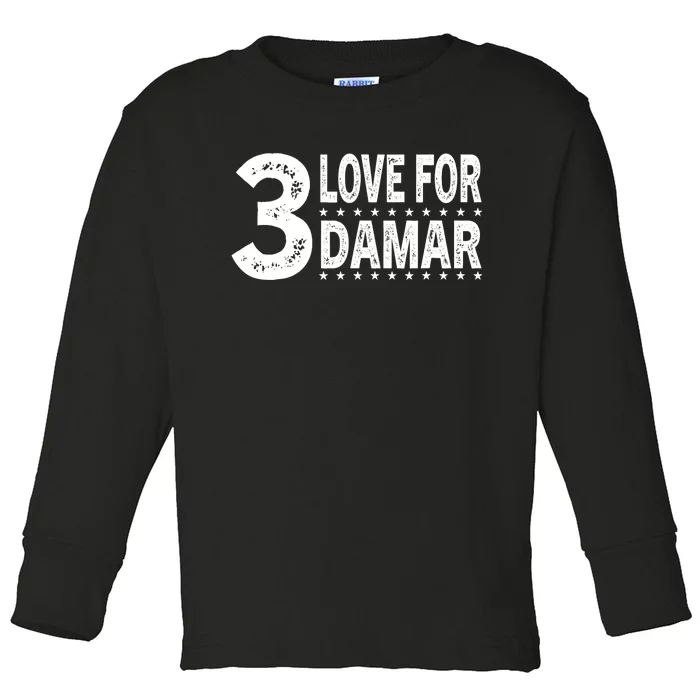 Love For Damar 3 Toddler Long Sleeve Shirt