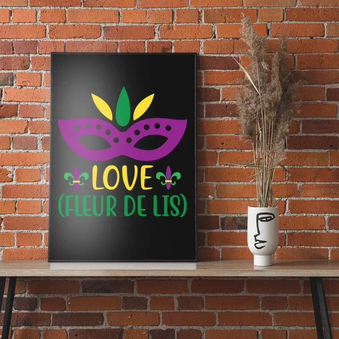 Love Fleur De Lis Poster