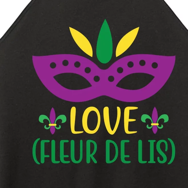 Love Fleur De Lis Women’s Perfect Tri Rocker Tank