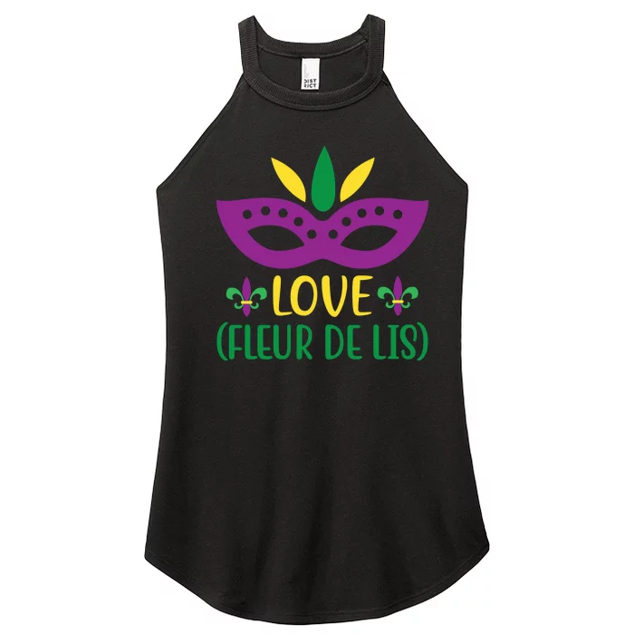 Love Fleur De Lis Women’s Perfect Tri Rocker Tank