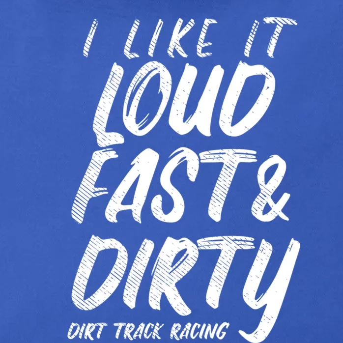 Loud Fast Dirty Dirt Track Racing Funny Motocross Bike Gift Zip Tote Bag