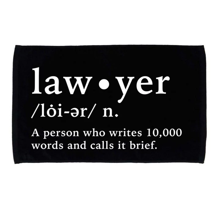 Lawyer Funny Dictionary Definition Cool Gift Microfiber Hand Towel