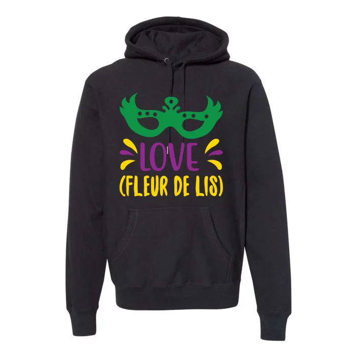 Love Fleur De Lis Premium Hoodie