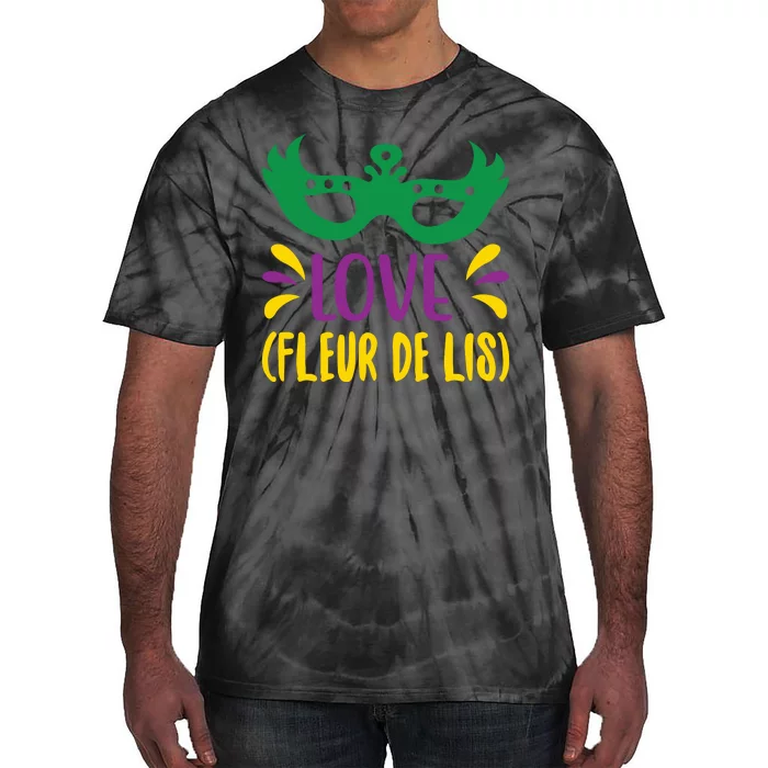 Love Fleur De Lis Tie-Dye T-Shirt