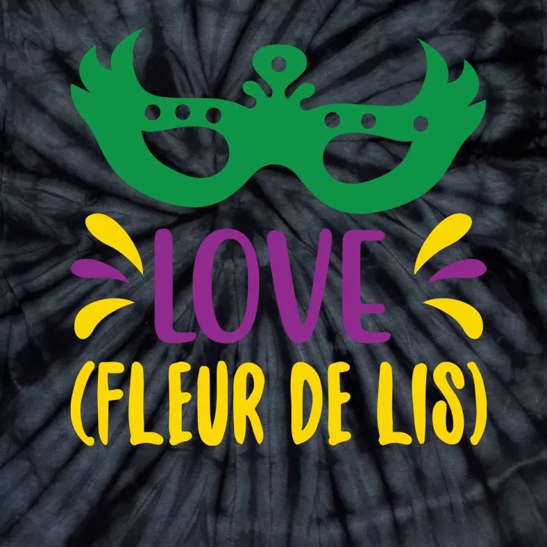 Love Fleur De Lis Tie-Dye T-Shirt