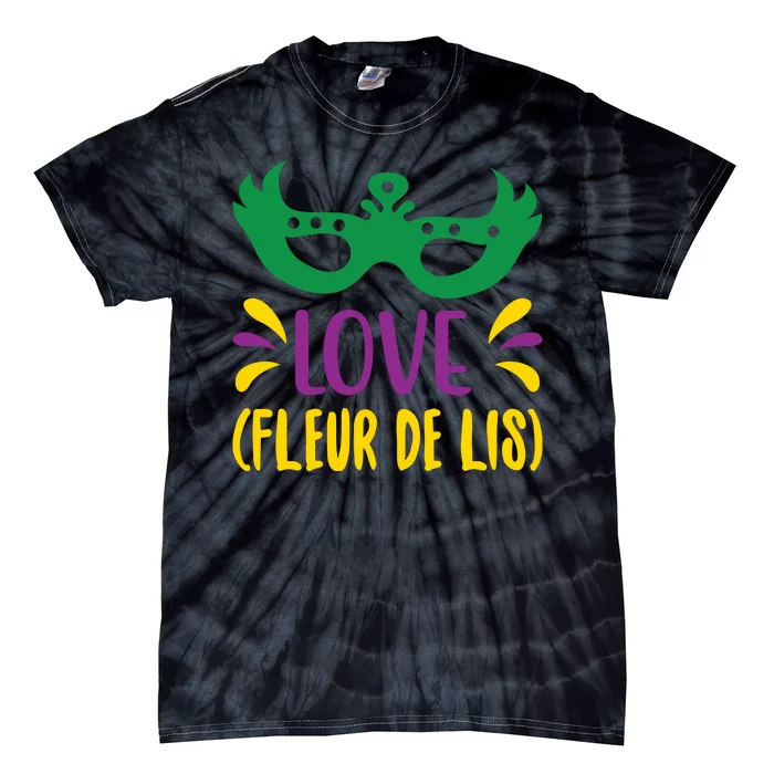 Love Fleur De Lis Tie-Dye T-Shirt