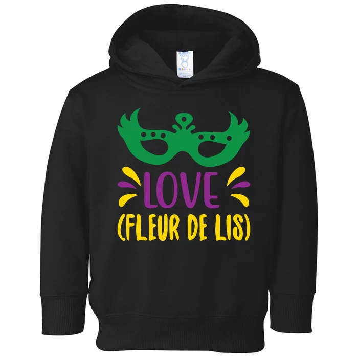 Love Fleur De Lis Toddler Hoodie