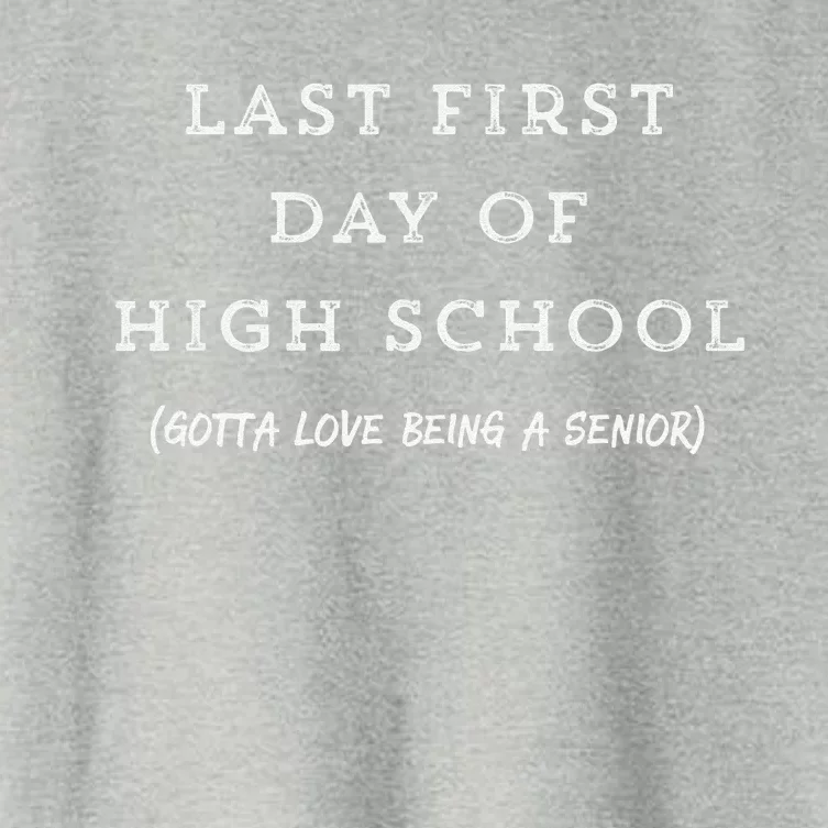 Last First Day Of High School Senior Year Women's Crop Top Tee