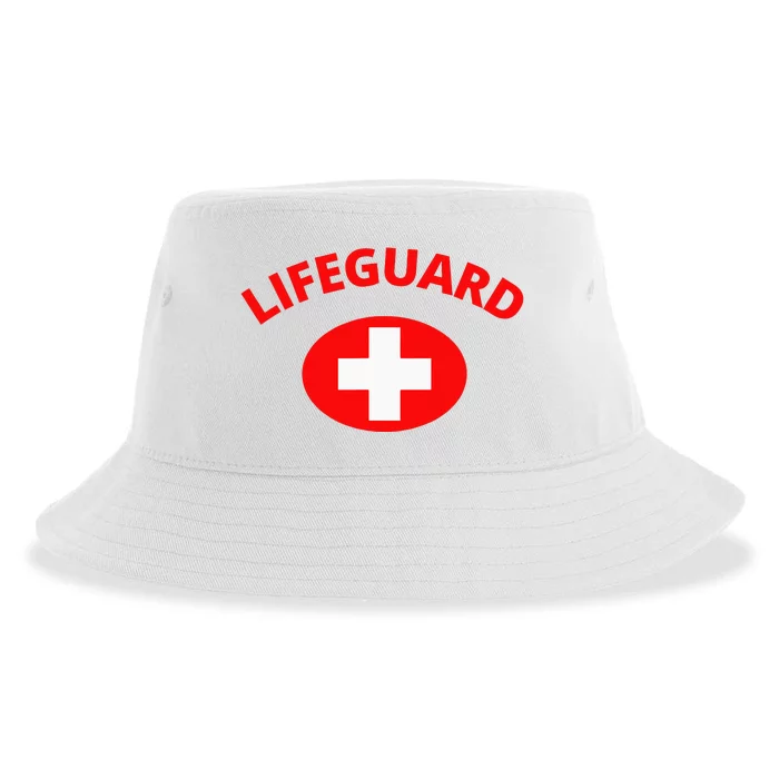 Lifeguard Front Design Sustainable Bucket Hat