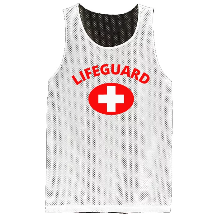 Lifeguard Front Design Mesh Reversible Basketball Jersey Tank