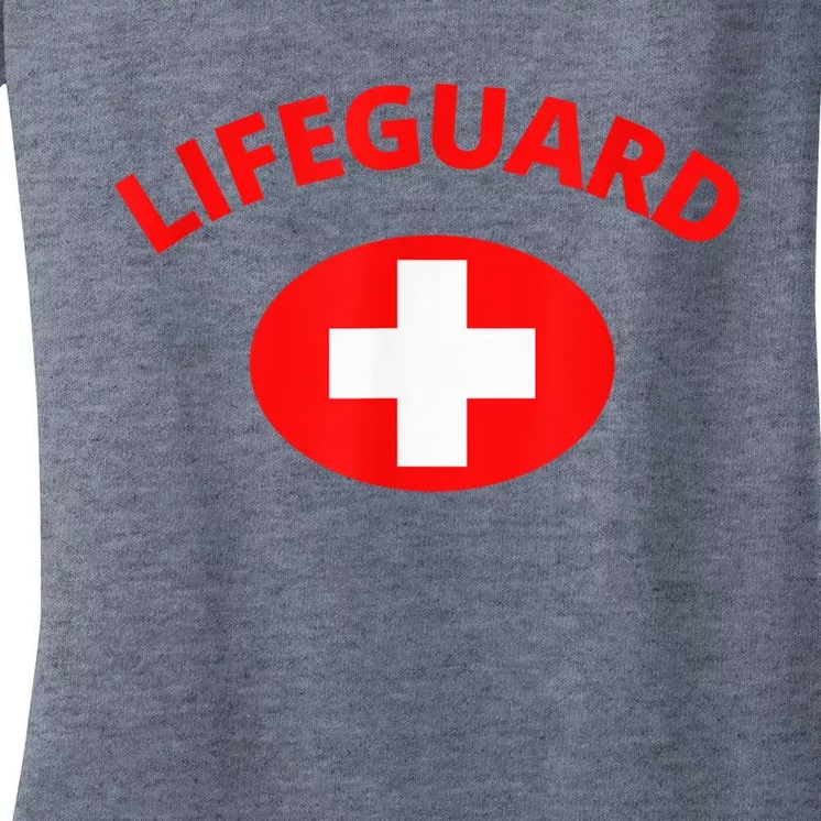 Lifeguard - Front Design Women's V-Neck T-Shirt