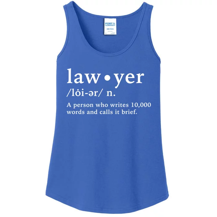 Lawyer Funny Dictionary Definition Gift Ladies Essential Tank