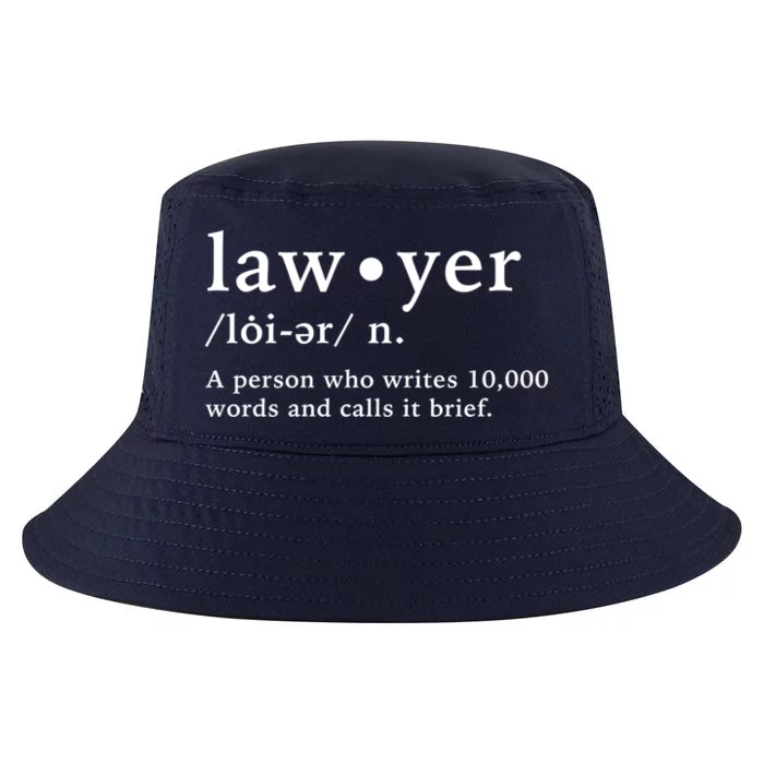 Lawyer Funny Dictionary Definition Gift Cool Comfort Performance Bucket Hat