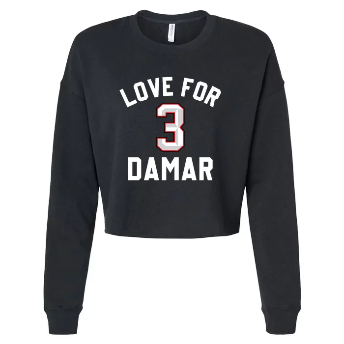 Love For Damar 3 Pray For Damar Cropped Pullover Crew