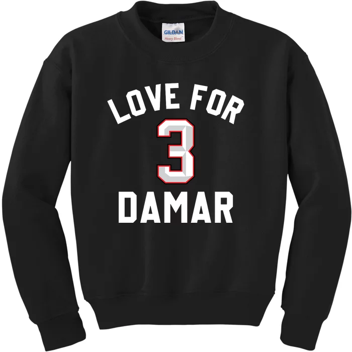 Love For Damar 3 Pray For Damar Kids Sweatshirt