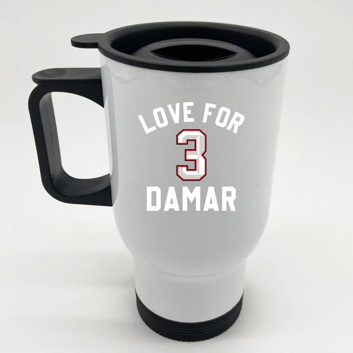 Love For Damar 3 Pray For Damar Front & Back Stainless Steel Travel Mug