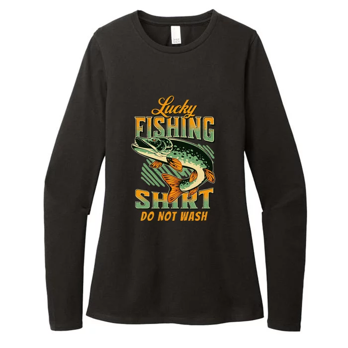 Lucky Fishing Do Not Wash Fish Rod Fisher Womens CVC Long Sleeve Shirt