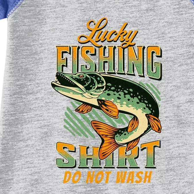 Lucky Fishing Do Not Wash Fish Rod Fisher Infant Baby Jersey Bodysuit