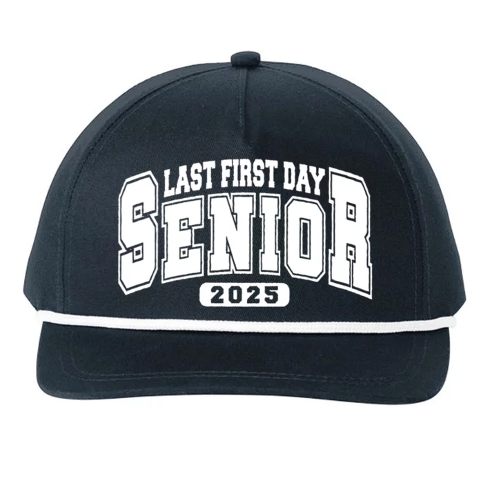 Last First Day Senior 2025 Class Of 2025 Back To School Snapback Five-Panel Rope Hat