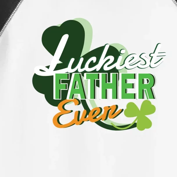 Luckiest Father Ever St Patricks Day Irish Fathersday Gift Toddler Fine Jersey T-Shirt