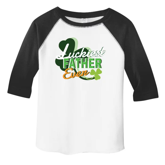 Luckiest Father Ever St Patricks Day Irish Fathersday Gift Toddler Fine Jersey T-Shirt