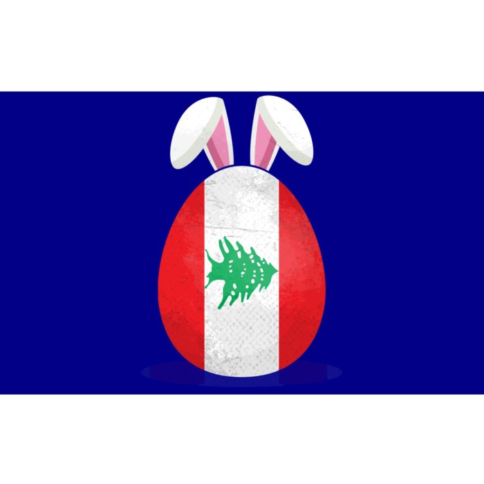 Lebanon Flag Egg Bunny Ears Lebanese Easter Sunday Gift Bumper Sticker