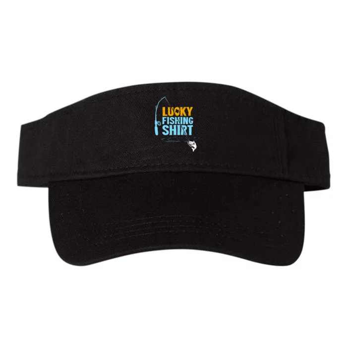 Lucky Fishing For A Fisherman Valucap Bio-Washed Visor