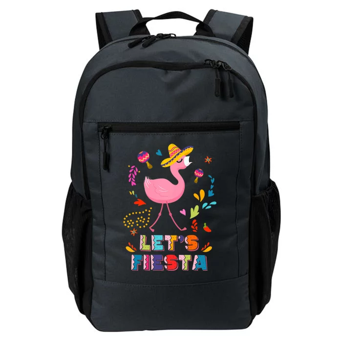 Let's Fiesta Flamingo Cinco De Mayo Daily Commute Backpack