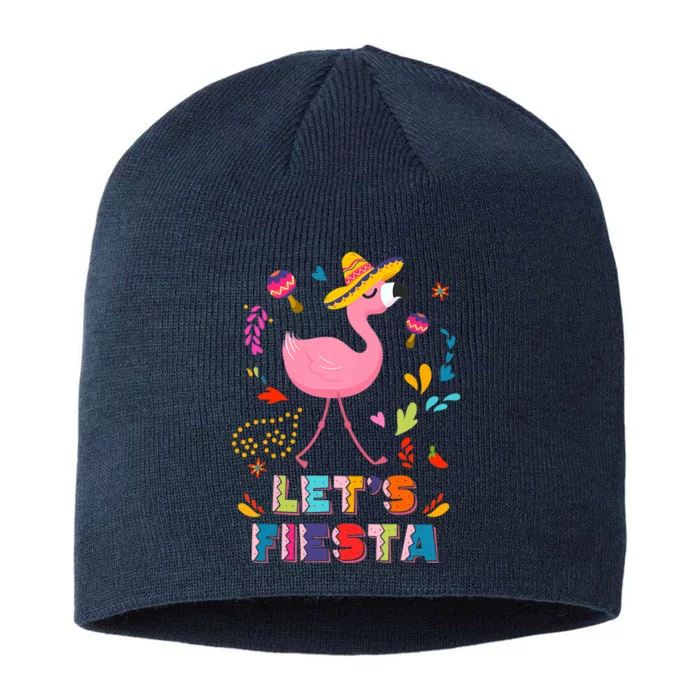 Let's Fiesta Flamingo Cinco De Mayo 8 1/2in Sustainable Knit Beanie