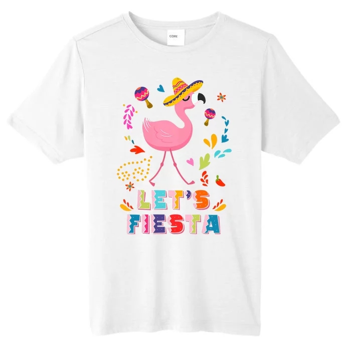 Let's Fiesta Flamingo Cinco De Mayo ChromaSoft Performance T-Shirt