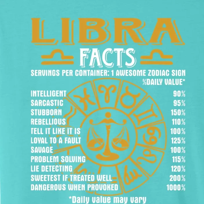 Libra Facts Funny Libra Birthday Horoscope Zodiac Sign Funny Gift ChromaSoft Performance T-Shirt