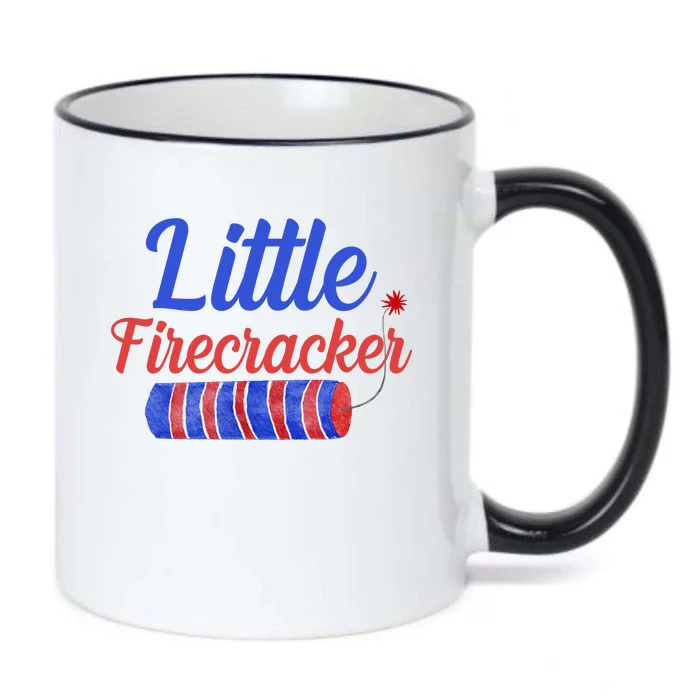 Little Firecracker Funny 4th Of July Black Color Changing Mug