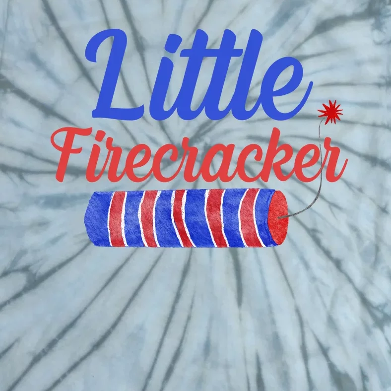 Little Firecracker Funny 4th Of July Tie-Dye T-Shirt