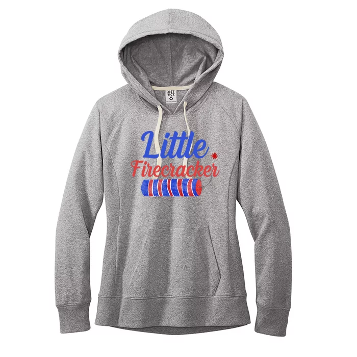 Little Firecracker Funny 4th Of July Women's Fleece Hoodie